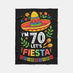 Cobertor De Velo 70 anos de idade vamos festa 70º aniversário méxic
