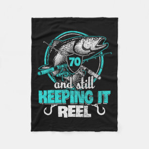 Cobertor De Velo 70 Pesca Engraçada Aniversário Engraçado Camisa Pe