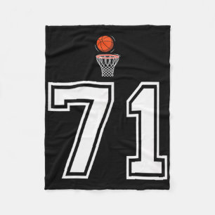 Cobertor De Velo 71 Número de Estilo de Basquete Vintage White Tank