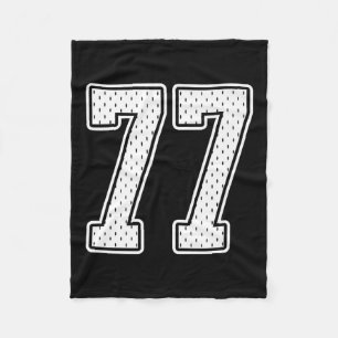 Cobertor De Velo 77 White Vintage Número 77 Esportes Fan Jersey Sty
