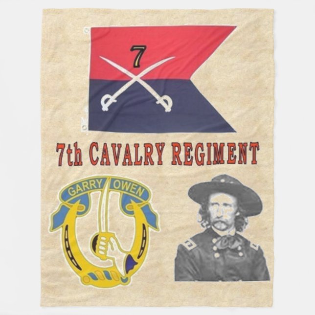 Cobertor De Velo 7 CAVALRY Fleece Blanket (Frente)