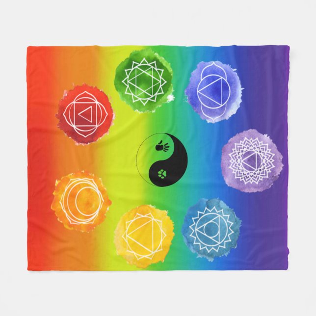 Cobertor De Velo 7 Chakras Médio (Frente (Horizontal))