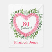 80 Birthday Blanket 80 Anos Amado