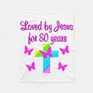 COBERTOR DE VELO 80 CHRISTIAN BIRTHDAY CROSS DESIGN