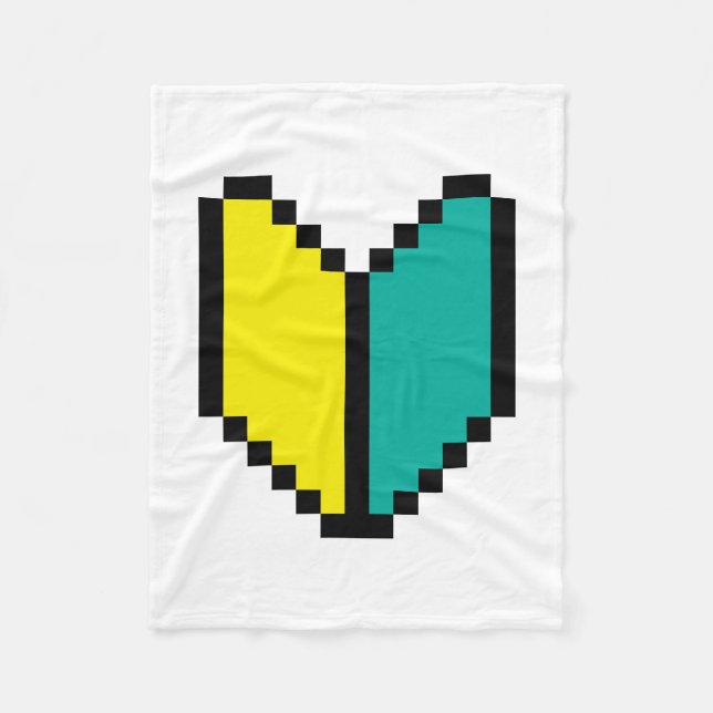 Cobertor De Velo 8 Bits Pixel Wakaba / Shoshinsha Mark (Frente)