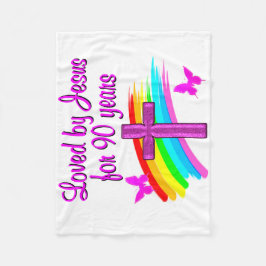 COBERTOR DE VELO 90 BÊNÇÕES DE ANIVERSÁRIO
