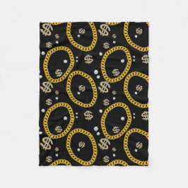 Cobertor De Velo 90's Hip Hop Rap Music Gold Cuban Link Chain