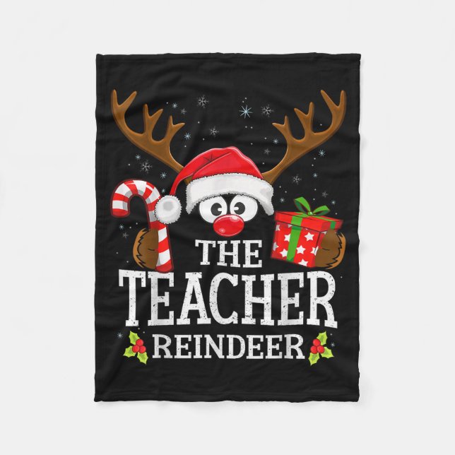 Cobertor De Velo 99 Matching Christmas Reindeer Squad Uni-adults Ch (Frente)