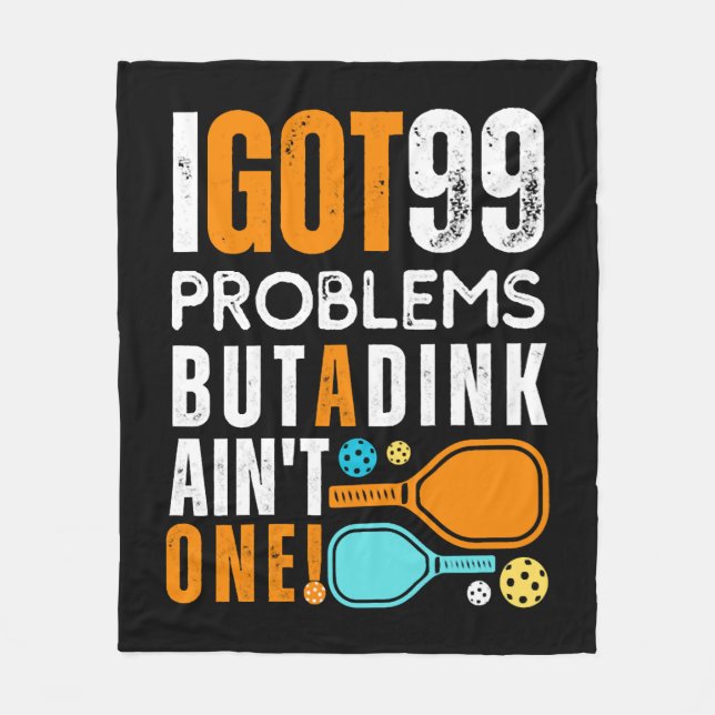 Cobertor De Velo 99 problemas, mas não há um beijo (Frente)