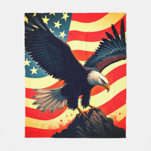 Cobertor De Velo A Águia Americana – Observadora Silenciosa do Vast