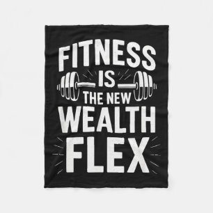 Cobertor De Velo A Aptidão É a Riqueza Flex, Frase Motivacional