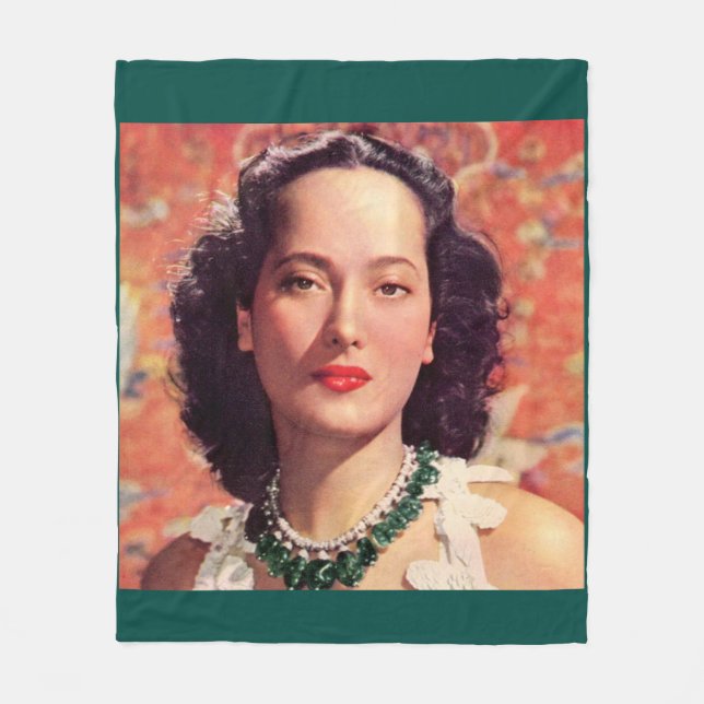 Cobertor De Velo a bela Merle Oberon (Frente)