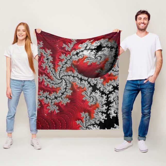 Cobertor De Velo A Beleza de Mandelbrots Fleece Blanket (In Situ)