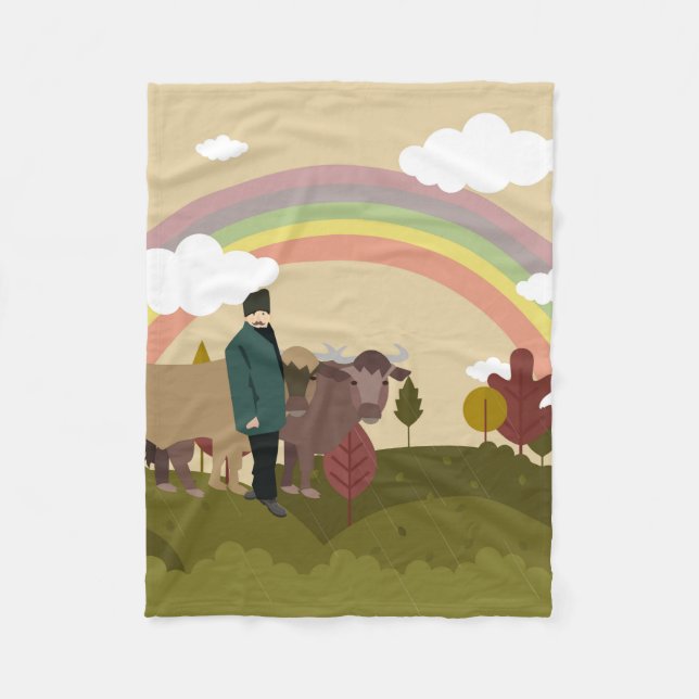 Cobertor De Velo A caminho da aldeia (Frente)