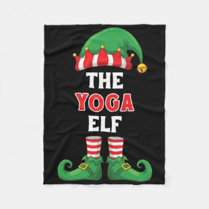 Cobertor De Velo A Camisa do Elfo do Yoga Natal Divertido Para Yogi