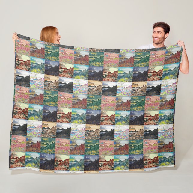 Cobertor De Velo A Causa do Gigante... Colagem da Irlanda do Norte (In Situ)