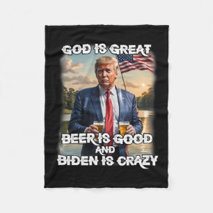 Cobertor De Velo A Cerveja Excelente É Boa E O Biden É Uma Tru Louc