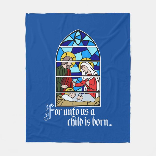Cobertor De Velo A Child is born (Frente)