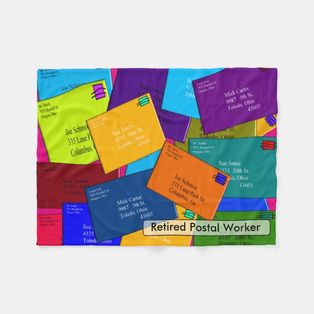 Cobertor De Velo A cobertura aposentada do velo do trabalhador (Frente (Horizontal))