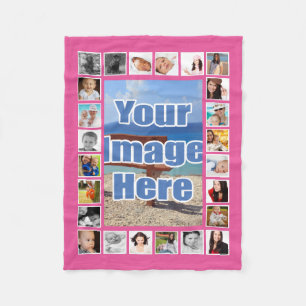 Cobertor De Velo A colagem da foto personalizou 25 o costume da