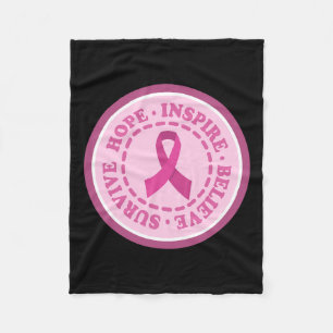 Cobertor De Velo A consciência do cancer sobrevive à esperança insp