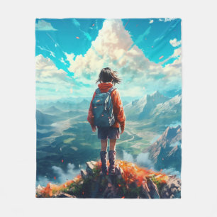 Cobertor De Velo A Cúpula em Sua Alma Anime Hiker Girl