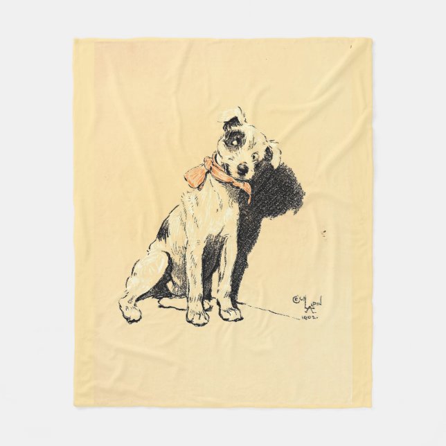Cobertor De Velo A Dog Day Pl 02 (1902) Cecil Charles Windsor (Frente)