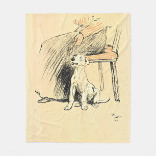 Cobertor De Velo A Dog Day Pl 12 (1902) Cecil Charles Windsor