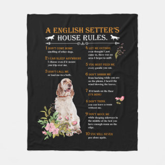 Cobertor De Velo A English Setter's House Rules
