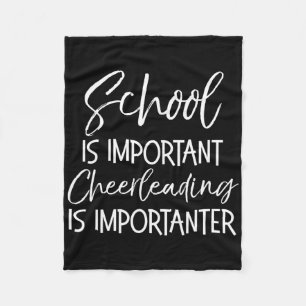 Cobertor De Velo A Escola É Importante Cheerleading É Mais Importan