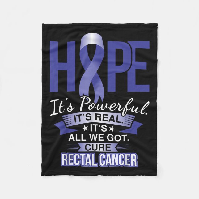 Cobertor De Velo A Esperança É Uma Poderosa Camisa E Cancer De Canc (Frente)