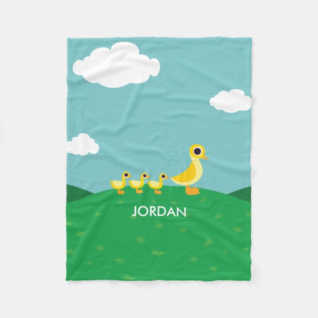 Cobertor De Velo A família do pato (Frente)