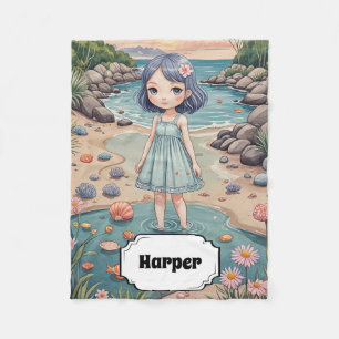 Cobertor De Velo A felicidade de Beachcomber é personalizada