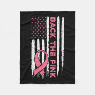 Cobertor De Velo A Fita Rosa, Bandeira Americana, Cancer da Mama Aw