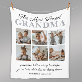 Cobertor De Velo A Foto Mais Amada Da Vovó, Fleece Blanket