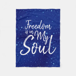 Cobertor De Velo A liberdade está na minha alma