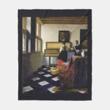 A lição de música por Johannes Vermeer