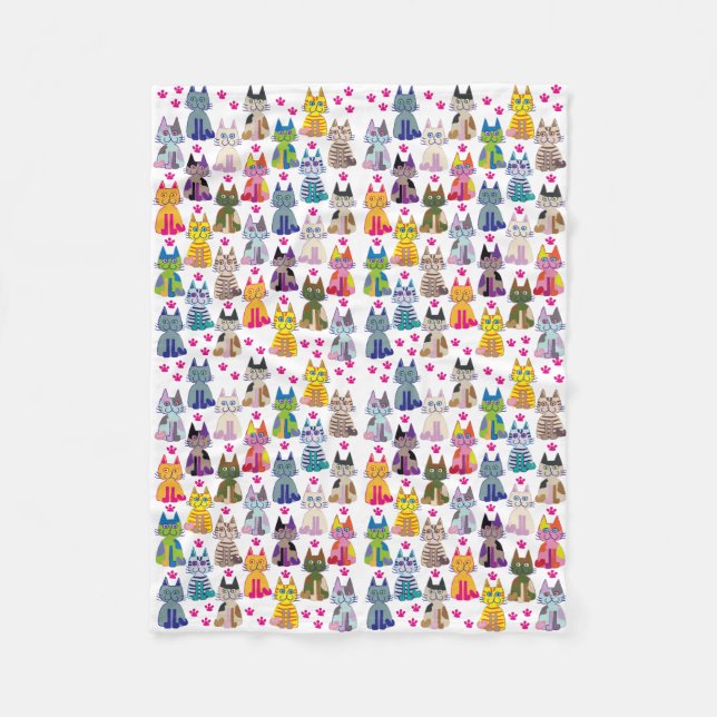 Cobertor De Velo A lot the happy cat (Frente)