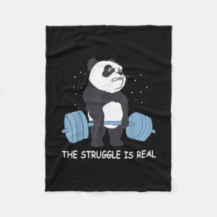 Cobertor De Velo A Luta De Panda É Um Grande Giro Engraçado.