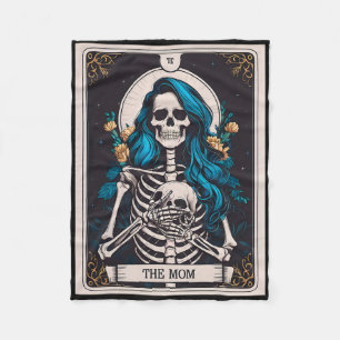 Cobertor De Velo A Mãe Tarot Card Skeleton Dia de as mães Bruxa Mãe