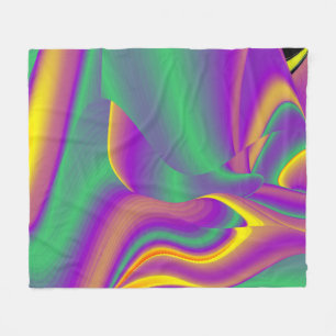 Cobertor De Velo A magia das cores do Rainbowart Abstrato 3D