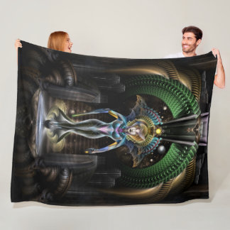 Cobertor De Velo A Majestade De Trilia Fractal Fantasy Retrato