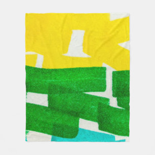 Cobertor De Velo A Mão De Seafoam Lilac Boho Desenhou Traço. Fuch