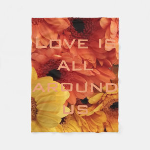 Cobertor De Velo A margarida do Gerbera do amarelo alaranjado