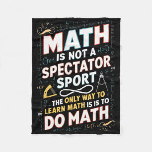 Cobertor De Velo A Matemática Não É Um Esporte Para Espectadores Ma