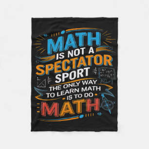Cobertor De Velo A Matemática Não É Um Esporte Para Espectadores Pr