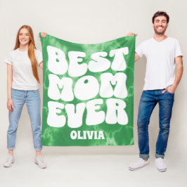 Cobertor De Velo A Melhor Mãe Personalizada De Tempos Verdes