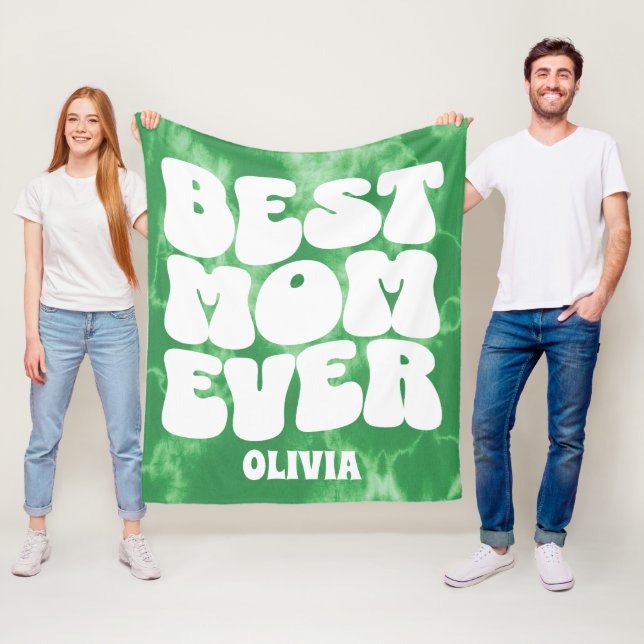 Cobertor De Velo A Melhor Mãe Personalizada De Tempos Verdes (In Situ)