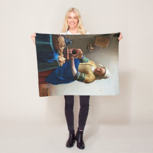 Cobertor De Velo A Milkmaid, Johannes Vermeer, 1657-1658