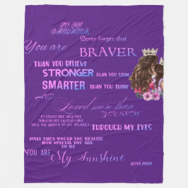 Cobertor De Velo À minha filha